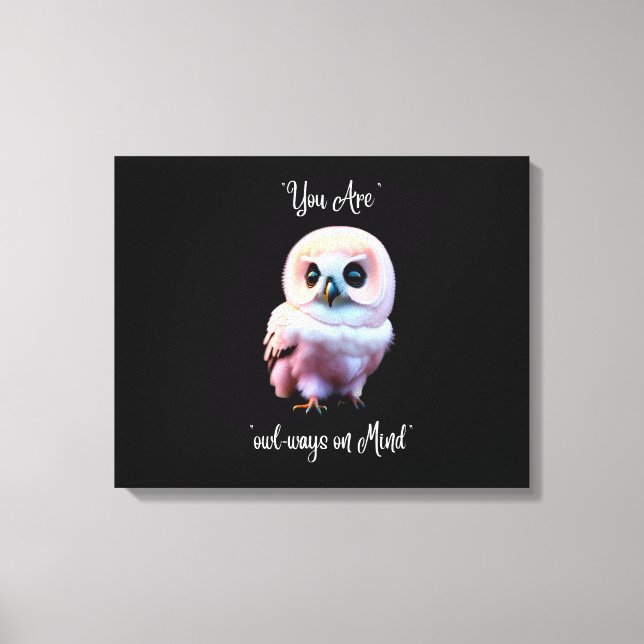 Toile Adorable Owl Wall Art (Recto)