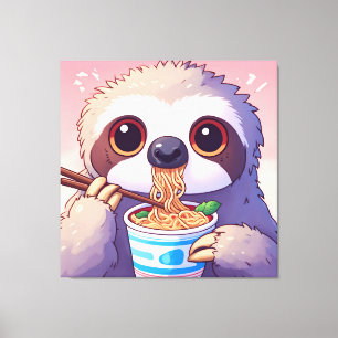 Toile Adorable sorcellerie manger Ramen