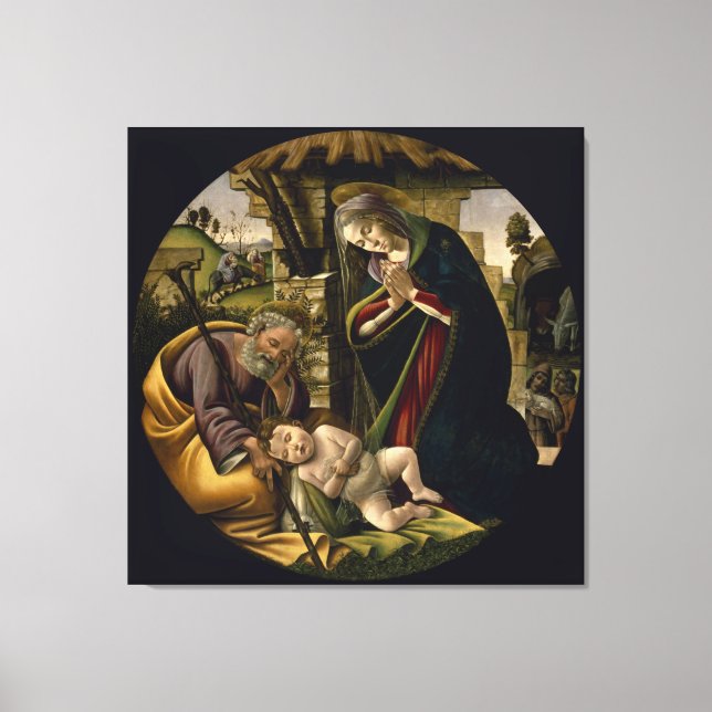 Toile Adoration du Christ Enfant Botticelli (Recto)