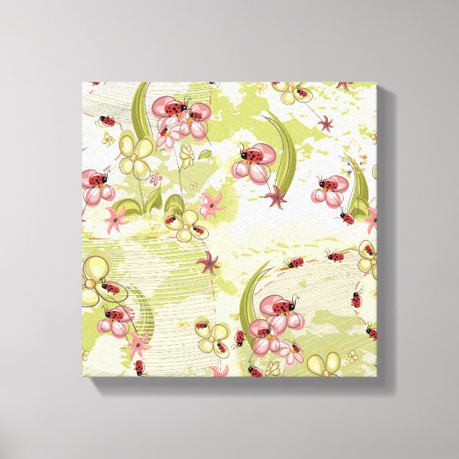 Toile Adventure Ditsy Ladybirds (Recto)