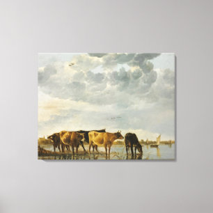 Toile Aelbert Cuyp - Vaches dans une rivière