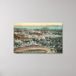 Toile Aérien de la ville depuis les Twin Peaks