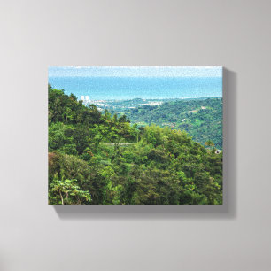 Toile Aérien de Porto Rico côtière à el yunque