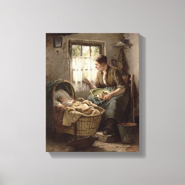 Toile Affection mère (huile sur toile) (Recto)