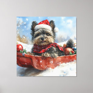 Toile Affenpinscher Chien dans la corniche laissez-le ne