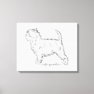Toile Affenpinscher sketch