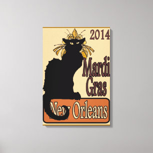 Toile Affiche 2014 de mardi gras