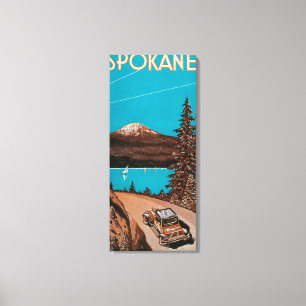 Toile Affiche #2Spokane, WA de la publicité de Spokane
