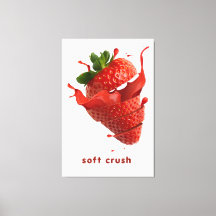 Affiche d'art mural de fruits Splash d'été