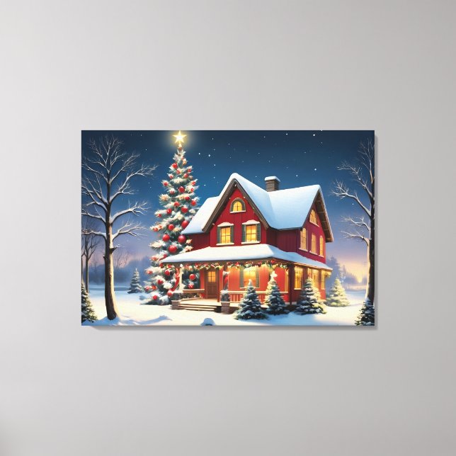 Toile Affiche de Noël (Recto)