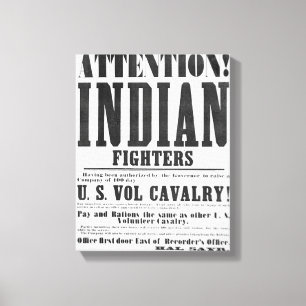 Toile Affiche de recrutement pour la U.S. Volunteer Cava