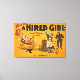 Toile "Affiche de théâtre de succès de comédie d'une