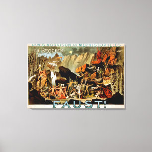 Toile Affiche de théâtre musical de Faust