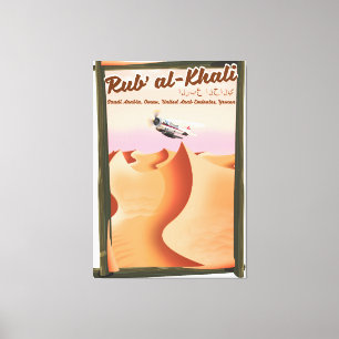 Toile Affiche de vacances de Rub' al Khali en Arabie Sao