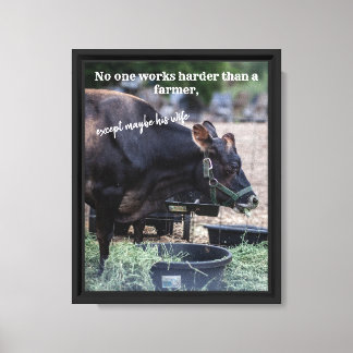 Toile affiche de vache