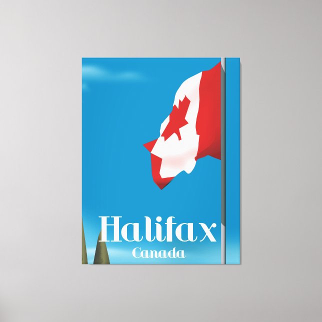 Toile Affiche de voyage de Halifax Canada (Recto)