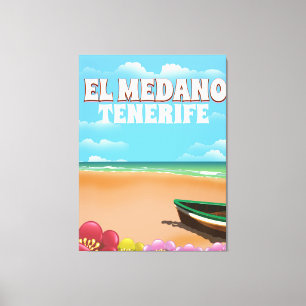 Toile Affiche de voyage de la plage El Medano Tenerife
