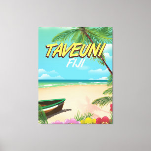 Toile Affiche de voyage de Taveuni Fidji