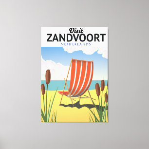 Toile Affiche de voyage de Zandvoort Pays-Bas