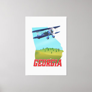 Toile Affiche de voyage des Etats-Unis d'état de la