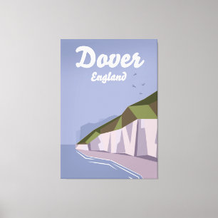 Toile Affiche de voyage des Falaises blanches de Douvres