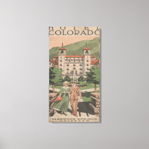 Toile Affiche de voyage du Colorado d'hôtel