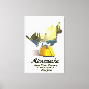 Toile Affiche de voyage du Minnewaska State Park New Yor