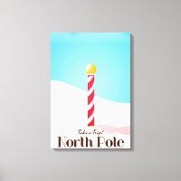 Affiche de voyage du Pôle Nord