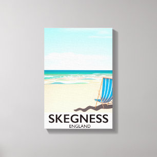 Toile affiche de voyage en train vintage Skegness.