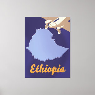 Toile Affiche de voyage Éthiopie
