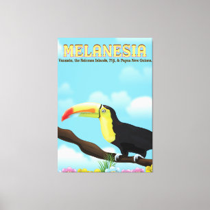 Toile Affiche de voyage Melanesia Toucan