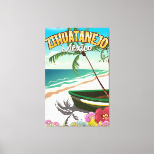 Toile Affiche de voyage mexicaine Zihuatanejo