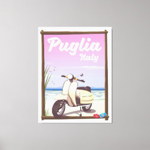Toile Affiche de voyage Pouilles Italie.