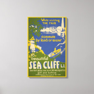 Toile Affiche de voyage Promotion Sea Cliff, Long Island