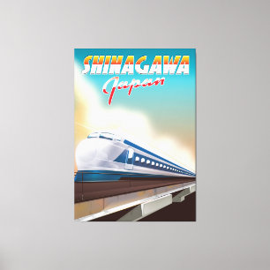 Toile Affiche de voyage Shinagawa Japon.