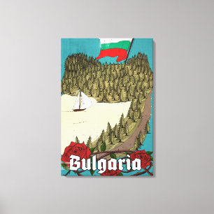 Toile Affiche de voyage vintage Bulgarie