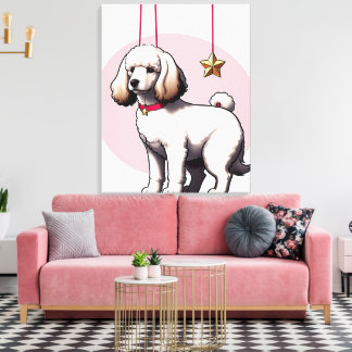 Toile Affiche d'illustration de chiot