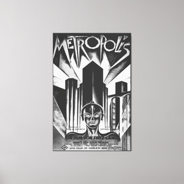 Toile Affiche du film de science-fiction Metropol de 192 (Recto)