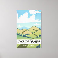 Affiche Oxfordshire pour des vacances