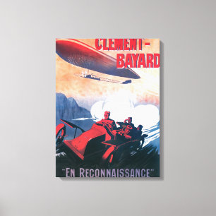 Toile Affiche promotionnelle de dirigeable d'Adjudant