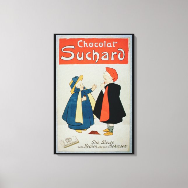 Toile Affiche publicitaire 'Chocolat Suchard' (illuminé  (Recto)