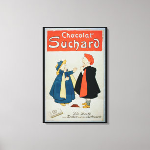 Toile Affiche publicitaire 'Chocolat Suchard' (illuminé 