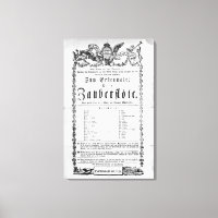 Affiche publicitaire de "La Flûte magique"