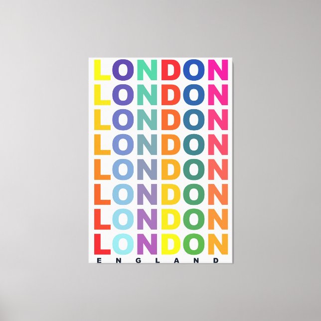 Toile Affiche Retro London Angleterre (Recto)