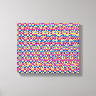 Toile Affiche stéréogramme Cœur et Mains 3D