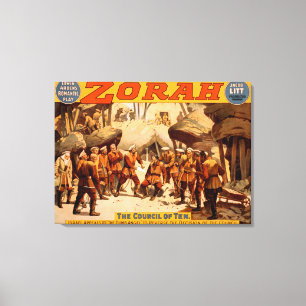 Toile Affiche théâtrale de mineurs russes de Zorah