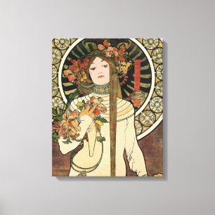 Toile Affiche vintage Alfonse Mucha Trappistine Nouveau