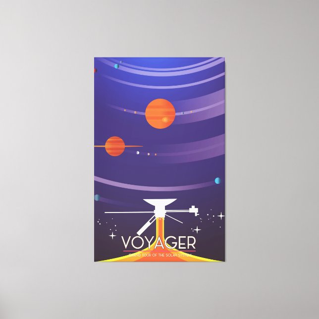 Toile Affiche Voyager Grand Tour Science (Recto)