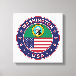 Toile Affiche Washington, États-Unis, Washington