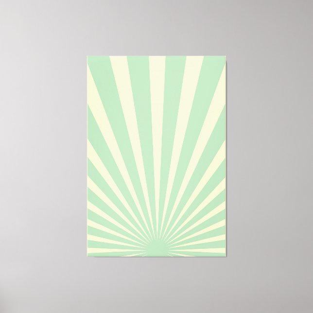 Toile affiches vintages de sunburst bleu (Recto)
